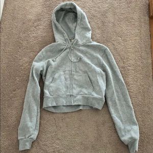 NWOT BRANDY MELVILLE Cropped Gray Hoodie